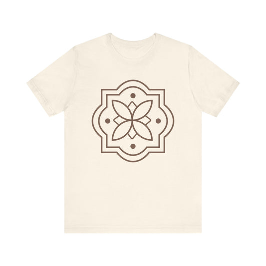 Signature Lotus Design Unisex Tee - Comfortable Fashion, Relaxation, Gift for Her, Mindfulness Wear, Everyday Style
