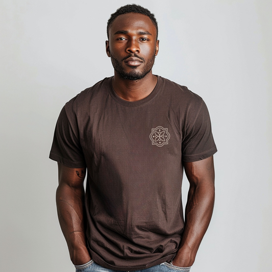 Signature Tee - small logo - Brown