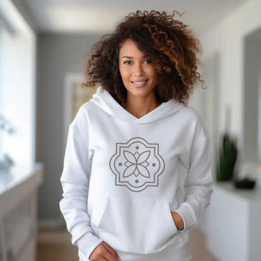 Signature Hoodie - big logo - White