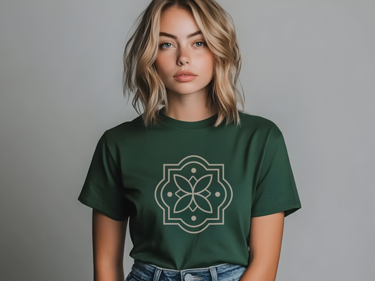 Signature Tee - big logo - Forest Green