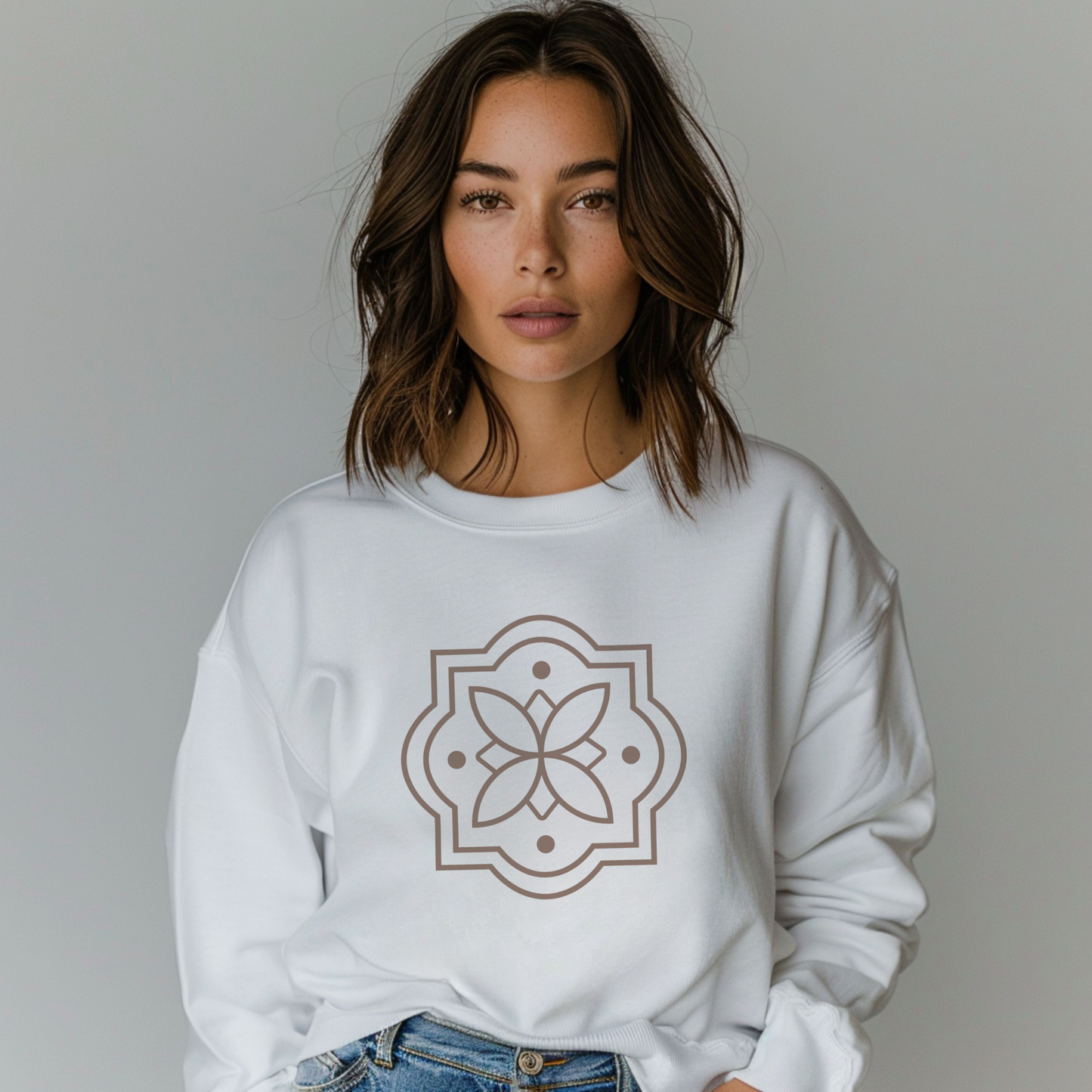 Signature Jumper - big logo - White