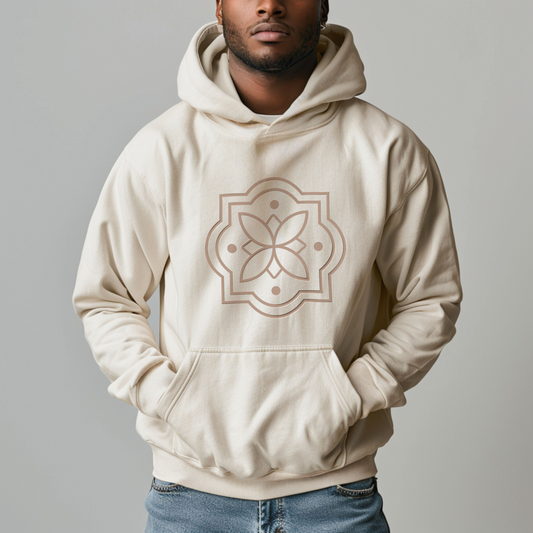 Signature Hoodie - big logo - Sand